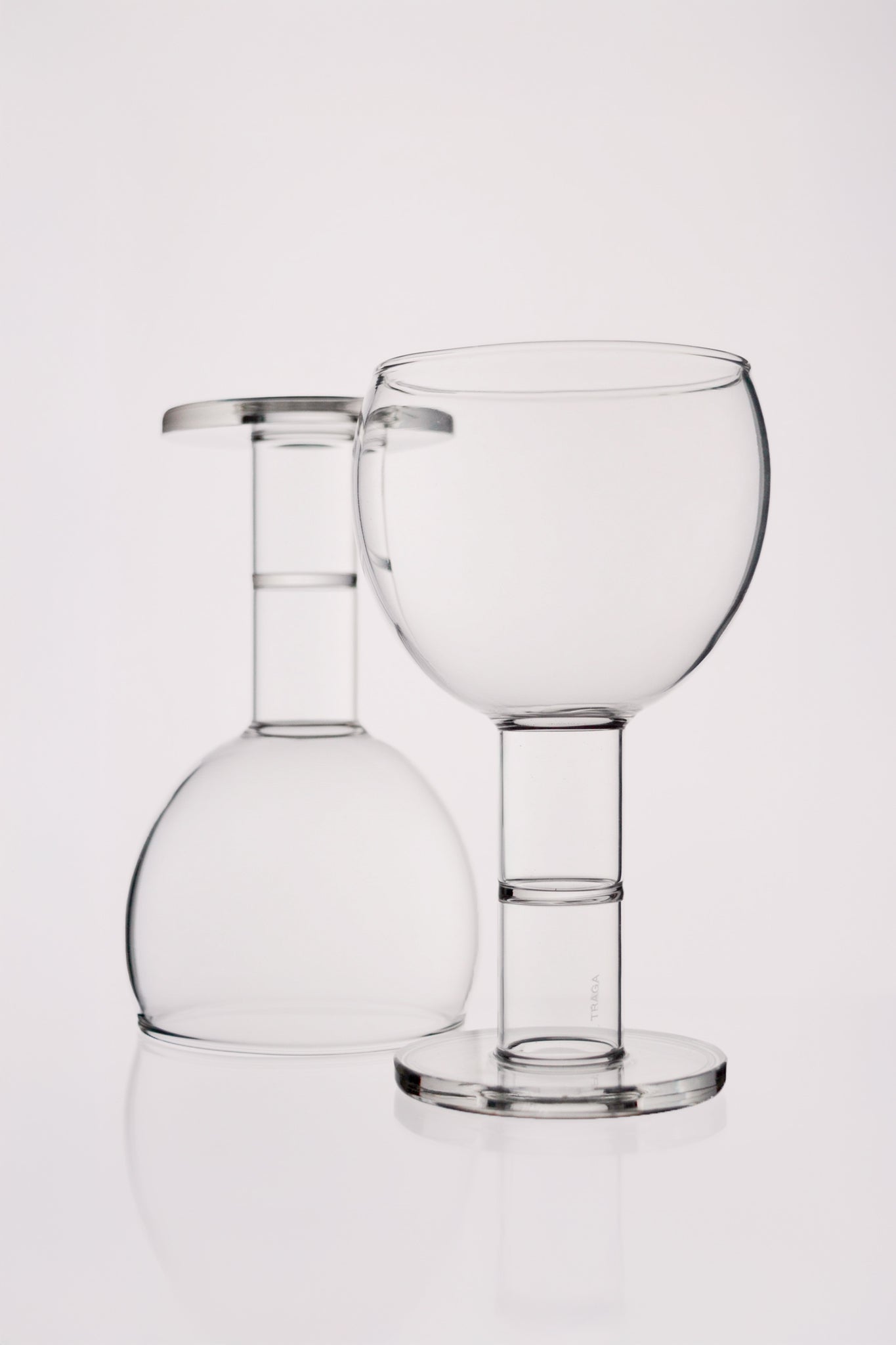Wine Candle Glasses x 2 - Clear by TRAGA