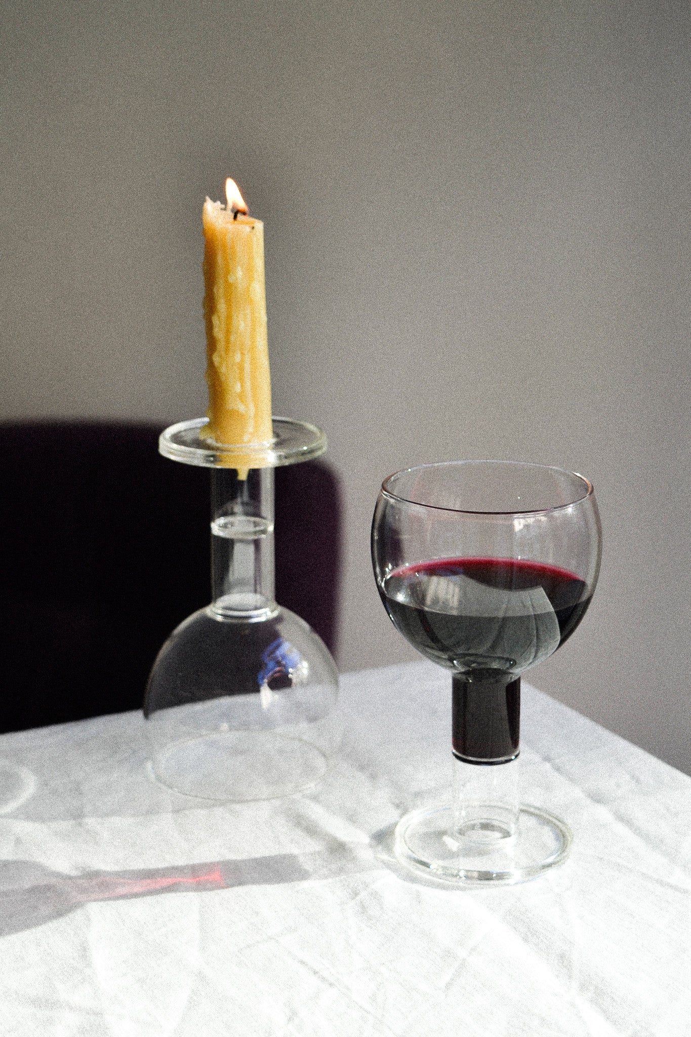 Wine Candle Glasses - Clear - TRAGA