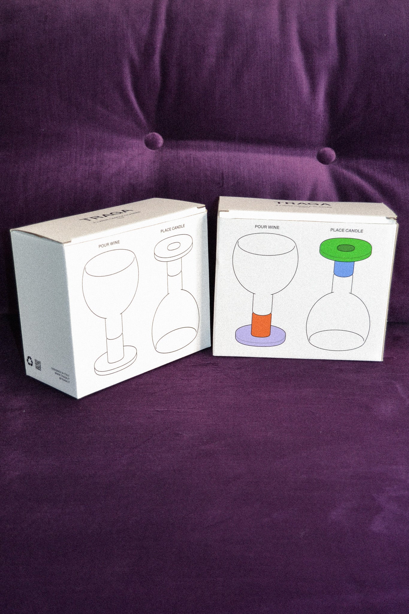 Wine Candle Glasses x 4 - Bundle All Colorways - TRAGA